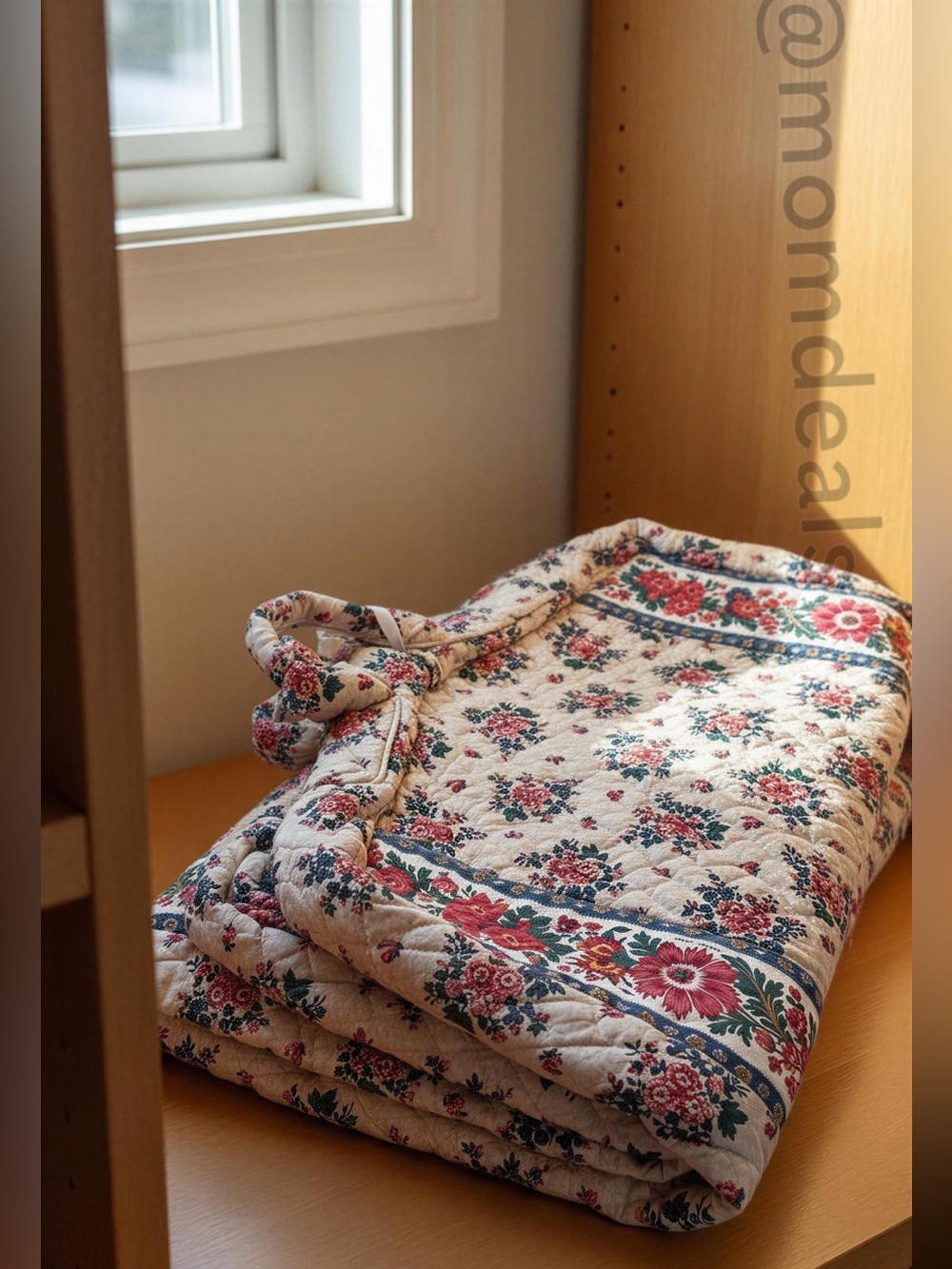 Vtg Vera Bradley "Tea Garden" 1994 Quilted Garment Bag Travel Luggage 55x22 Rare - Picture 16 of 16
